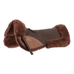 Premier Equine Merino Wool Half Pad -Equestrian Supplies Store SS19 Merino Wool Half Pad Brown with Brown Main Image RGB 72 big