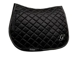 Grainge Velvet AP/Jump Saddlepad -Equestrian Supplies Store grainge saddle pads english black grainge saddle pad velvet jump grvelvetj 29329863049300