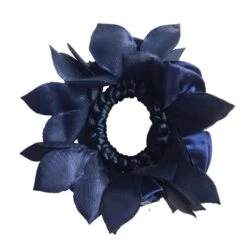 Hamag Rose Petal Hair Scrunchie With Crystals -Equestrian Supplies Store hamag rose petal hair scrunchie with crystals hair accessories 7