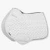 LeMieux Crystal Suede Close Contact Saddlepad -Equestrian Supplies Store it03511 studio crystalsuedeclosecontactpad white 1
