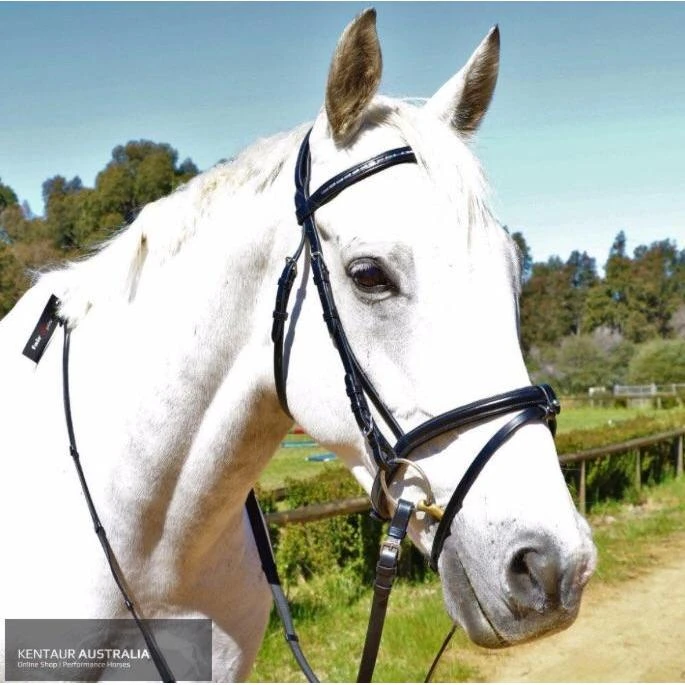 Kentaur Hanoverian Bridle With Decorative Browband And Removable Flash 3 Kentaur Hanoverian Bridle With Decorative Browband And Removable Flash