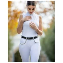 LeMieux Chloe Sleeveless Show Shirt -Equestrian Supplies Store lemieux chloe sleeveless show shirt show shirt 4