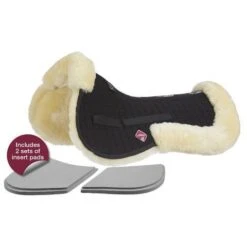 LeMieux Pro-Sorb Lambskin 4 Pocket Half Pad *Discontinued* -Equestrian Supplies Store lemieux pro sorb lambskin half pad half pad 3