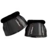 LeMieux Fleece Edge Rubber W Velcro Bell Boots -Equestrian Supplies Store lemieux rubber over reach with fleece bell boots