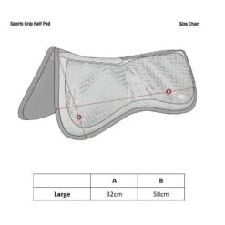 LeMieux Sports Grip Memory Half Pad -Equestrian Supplies Store lemieux sports grip memory half pad half pad 5