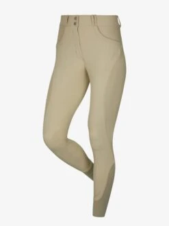 LeMieux Amara II Knee Grip Breeches -Equestrian Supplies Store lm amarabreeches kg beige1 hr