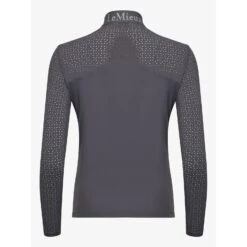 LeMieux Twilight Collection Laser Cut Longsleeve Base Layer -Equestrian Supplies Store lm lasercutlongsleeve grey4 hr