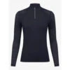 LeMieux Twilight Collection Laser Cut Longsleeve Base Layer 2 LeMieux Twilight Collection Laser Cut Longsleeve Base Layer -Equestrian Supplies Store lm lasercutlongsleeve navy1 hr