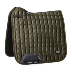 LeMieux Loire Classic Dressage Square -Equestrian Supplies Store lm loireclassicdressage oakgreen hr