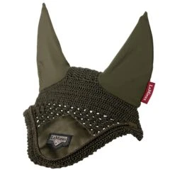 LeMieux Loire Fly Hood -Equestrian Supplies Store lm loireflyhood oakgreen hr
