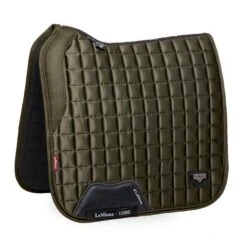 LeMieux Loire Memory Foam Dressage Square -Equestrian Supplies Store lm loirememorydressage oakgreen hr