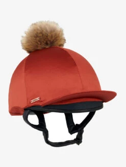 LeMieux Loire Hat Silk -Equestrian Supplies Store lm luxuryhatsilk sienna hr 3 2