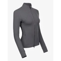 LeMieux Twilight Collection Marseille Jacket -Equestrian Supplies Store lm marseilleziptop grey3 hr