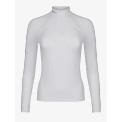 LeMieux Olivia Long Sleeve Show Shirt -Equestrian Supplies Store lm oliviashowshirt longsleeve white1 hr