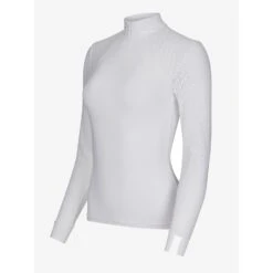 LeMieux Olivia Long Sleeve Show Shirt -Equestrian Supplies Store lm oliviashowshirt longsleeve white2 hr