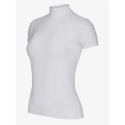 LeMieux Olivia Short Sleeve Show Shirt -Equestrian Supplies Store lm oliviashowshirt shortsleeve white2 hr