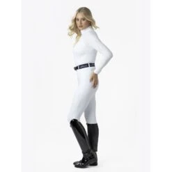 LeMieux Olivia Long Sleeve Show Shirt -Equestrian Supplies Store lm oliviashowshirt white10 hr 1