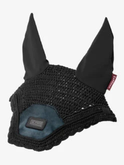 LeMieux Rhone Fly Hood -Equestrian Supplies Store lm rhoneflyhood petrolblue hr
