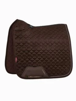 LeMieux Crystal Suede Dressage Saddlepad 12 LeMieux Crystal Suede Dressage Saddlepad -Equestrian Supplies Store lm saddlepad suede diamante dr brown hr 1 copy