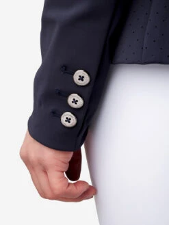LeMieux Dynamique Show Jacket -Equestrian Supplies Store lm showjacket details navy hr 8