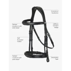 LeMieux Competition Bridle -Equestrian Supplies Store website bride features comp